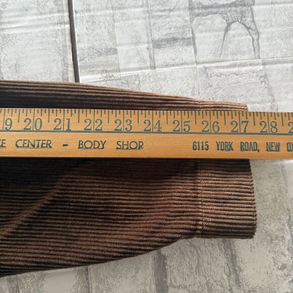 prAna Ridgecrest Chore Coat Rich Earth Organic Cotton Corduroy Flannel XL -Flaw - Picture 8 of 10